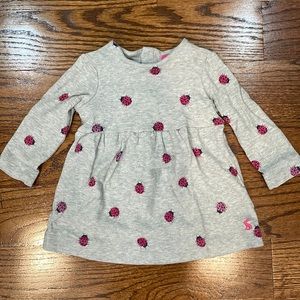 Joules ladybug print baby dress